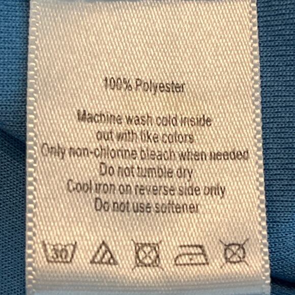 Alo Yoga Men Blue Polo Short Sleeve Shirt Large - Picture 4 of 6